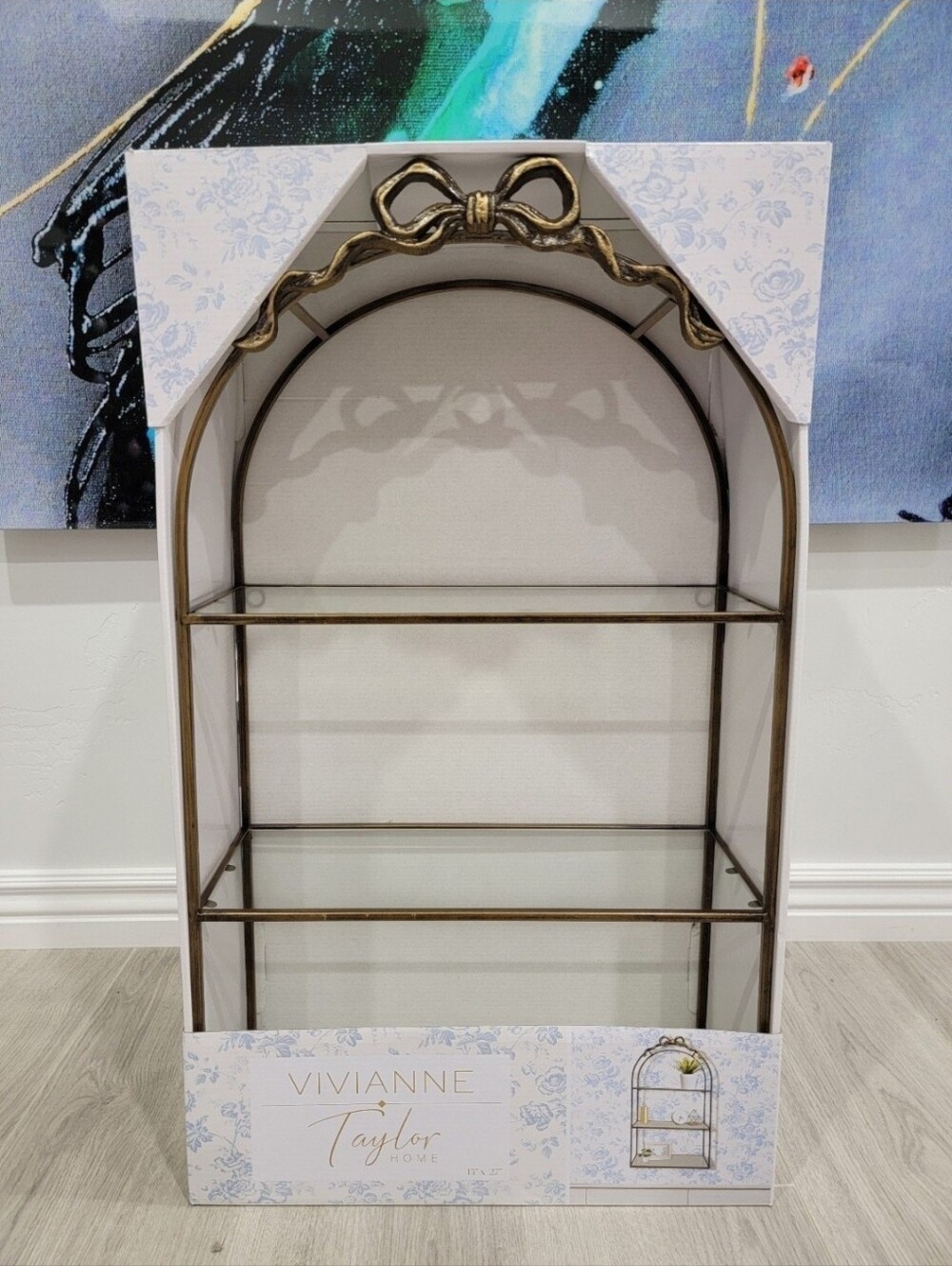 Gold Bow Metal Shelf by Vivianne Taylor Viral New